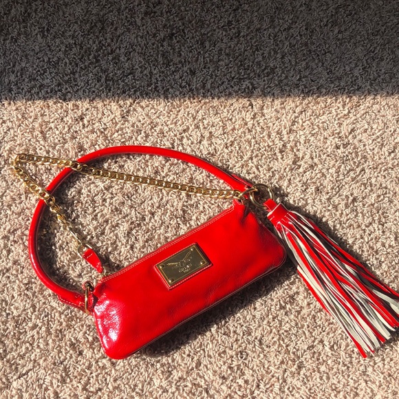 Italian Vintage 1964 Red Leather Handbag - Picture 1 of 16